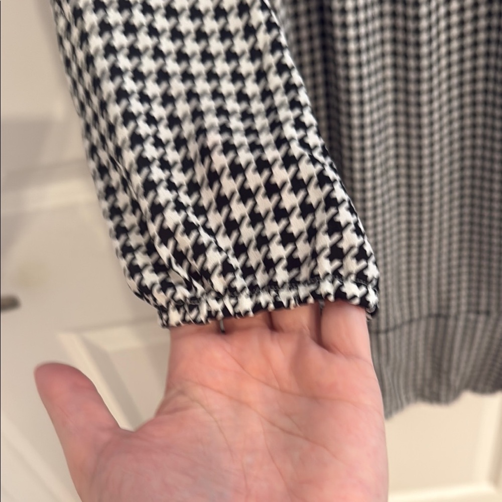J. Crew Black and White Houndstooth Dress - Picture 5 of 9